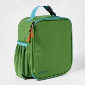 Dual compartment Insulated lunch bag with water bottle pocket